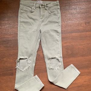 Free People Busted Knee Skinny Jeans